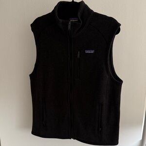 Patagonia Black Full-Zip Fleece Vest